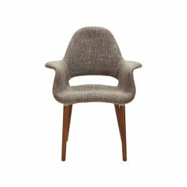 Claure Austin Lover Round Chair White Wooden